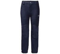 Jack Wolfskin Rascal Winter Pants Kids - Pantalones de Softshell Unisex para niños, Unisex niños, Pantalón Softshell., 1604192-1911104, Azul Medianoche, 104