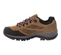 Jack Wolfskin Rebellion Texapore Low M, Zapatillas para Caminar Unisex Adulto, marrón y Rojo, 44.5 EU