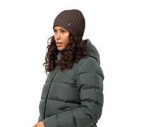 Jack Wolfskin Red Earth - Gorro de Punto de canalé, Talla única, Unisex, Red Earth, Talla única