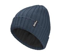 Jack Wolfskin Rib Knit Beanie Boina, Midnight Sky, Talla única Unisex Adulto