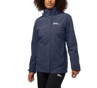 Jack Wolfskin Rotwand 3 en 1 Jkt W Chaqueta, Gris, M para Mujer