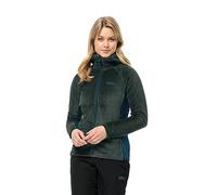 Jack Wolfskin Rotwand Hooded FZ W - Chaqueta de Forro Polar, Color Verde Agua, XXL para Mujer, Verde Agua, XXL