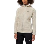 Jack Wolfskin Rotwand Hooded Fz W - Chaqueta de forro polar para mujer, marrón, XXL