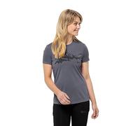 Jack Wolfskin S/S T W - Camiseta de Senderismo, delfín, XS para Mujer, Delfín., XS