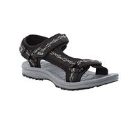 Jack Wolfskin Sandalia Wave Breaker W para mujer, negro y gris, 35.5 EU