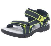 Jack Wolfskin Sandalias unisex para niños Seven Seas 3 K, Azul/Lima, 3 Big Kid