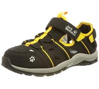 Jack Wolfskin Sandalias unisex Sun Climber K, Negro Burly Yellow Xt, 37 EU