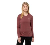 Jack Wolfskin Sky Thermal L/S W Camiseta de Senderismo, Apple Butter, S Mujer, Apple Butter, S