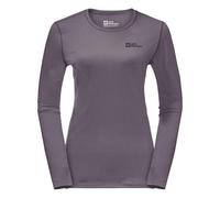 Jack Wolfskin Sky Thermal L/S W Camiseta para Senderismo, Wild Blossom, M Mujeres