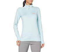 Jack Wolfskin Snow Sky - Sudadera con Media Cremallera para Mujer, Color Azul Esmerilado, Reino Unido