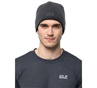 Jack Wolfskin, Stormlock Logo, Sombrero De Punto A Prueba De Viento, Fantasma, L, Unisex-Adulto