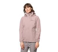 Jack Wolfskin Stormy Point 2L JKT W - Chaqueta Resistente a la Intemperie para Mujer, Color Rosa Ahumado, Talla XS, Rosa Humo, XS