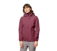 Jack Wolfskin Stormy Point 2L JKT W Chaqueta Resistente a la Intemperie para Mujer, Rojo Sangría, M, Sangría Rojo, M