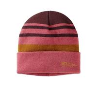 Jack Wolfskin Stripy Knit Beanie K Boina, Frambu, S Unisex niños