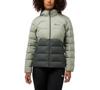 Jack Wolfskin Sudadera con Capucha Ather Down Edredón, Pizarra/Verde, XXL para Mujer