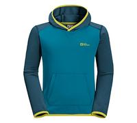 Jack Wolfskin Sudadera con Capucha Unisex Active Hoody K, Everest Blue, 116, Everest Blue, 116 cm