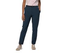 Jack Wolfskin Summer Walk Pants W - Pantalón Informal para Mujer, Color Azul Oscuro, 44, Azul Noche (Night Blue), 46