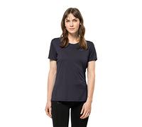 Jack Wolfskin, Tech, Camiseta De Manga Corta, Grafito, XL, Mujer