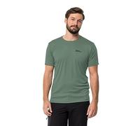 Jack Wolfskin Tech T M Camiseta de Senderismo, Verde Enfriado, S Hombre, Verde Vivo, S