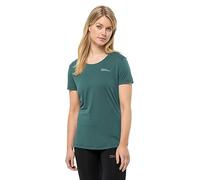 Jack Wolfskin Tech T W - Camiseta de Senderismo, petróleo, XL para Mujer, petróleo, XL