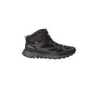 Calzado de senderismo para hombre Jack Wolfskin Terraventure Texapore Mid M Talla de zapato (EU): 43 / Color: negro/gris