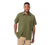Jack Wolfskin Thompson - Camiseta para Hombre, diseño de Bay Leaf Cheque, Bay Leaf Check, S