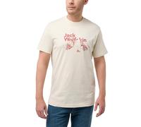 Jack Wolfskin Vista Montaña T M Camiseta, Panna Cotta, L para Hombre