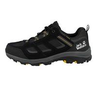 Jack Wolfskin Vojo 3 Texapore Low M, Zapatillas Hombre, Negro (Black Burly Yellow Xt), 47 EU