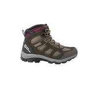 Jack Wolfskin Vojo 3 Texapore Mid W, Zapatos de Exterior Mujer, Caqui Borgoña, 37.5 EU