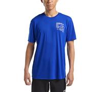 Jack Wolfskin Vonnan Graphic T M Camiseta, Explore Vibrant Blue, Large Hombres