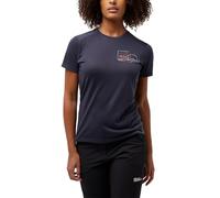 Jack Wolfskin Vonnan Graphic T W Camiseta, Gris Grafito, XS para Mujer