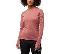 Jack Wolfskin Vonnan LS T W Camiseta, Rojo Mineral, XS para Mujer