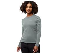 Jack Wolfskin Vonnan LS T W Camiseta, Verde Pizarra, XL para Mujer