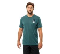 Jack Wolfskin Vonnan S/S Graphic T M Camiseta, Esmeralda, XXL para Hombre
