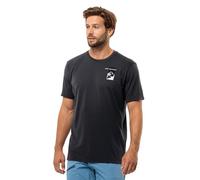 Jack Wolfskin Vonnan S/S Graphic T M T-Shirt, Phantom, L Hombre, Verde Oscuro, L