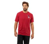 Jack Wolfskin Vonnan S/S Graphic T M T-Shirt, Red Glow, m Hombre, Glow Rojo, M