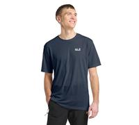 Jack Wolfskin Vonnan S/S T M Camiseta, Midnight Sky, Extra-Large Hombres