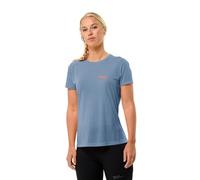 Jack Wolfskin Vonnan S/S T W Camiseta, Azul Elemental, XL para Mujer