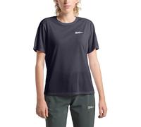 Camiseta Jack Wolfskin Vonnan manga corta negro grafito mujer - L
