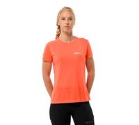 Jack Wolfskin Vonnan S/S T W T-Shirt, Naranja Digital, XL Mujer, Naranja Digital, XL