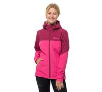 Jack Wolfskin Weiltal 2L Jkt W Chaqueta Resistente a la Intemperie, Rosa Cameo, M para Mujer