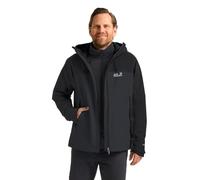 Jack Wolfskin Wild Places 3in1, chaqueta de esquí, hombre, negro L(52) Phantom