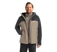 Jack Wolfskin Wild Places 3in1, chaqueta de esquí, hombre, beige M(50) Linen