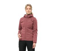 Jack Wolfskin Windhain-Sudadera con Capucha Chaqueta Softshell, Ocre Rojo, M para Mujer