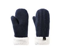 Jack Wolfskin Guantes Highloft de punto medio W para mujer, azul oscuro, S, azul noche (night blue), S