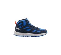 Jack Wolfskin Woodland 2 Texapore Mid K, Zapatos para Senderismo Unisex niños, Night Blue, 27 EU