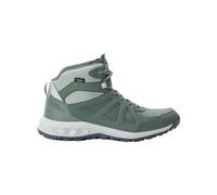 Jack Wolfskin Woodland 2 Texapore Mid W - Zapatillas de senderismo para mujer, Color verde., 39 EU