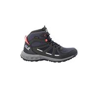 Jack Wolfskin Woodland 2 Texapore Mid WWalking - Tenis para mujer, Azul oscuro y rosa, 37.5 EU