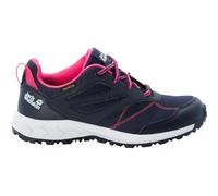 Jack Wolfskin Woodland Texapore Low K, Zapatillas para Caminar, Night Blue Pink, 26 EU
