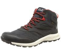 Jack Wolfskin Woodland Texapore Mid K, Zapatillas para Caminar, Night Blue Red, 30 EU